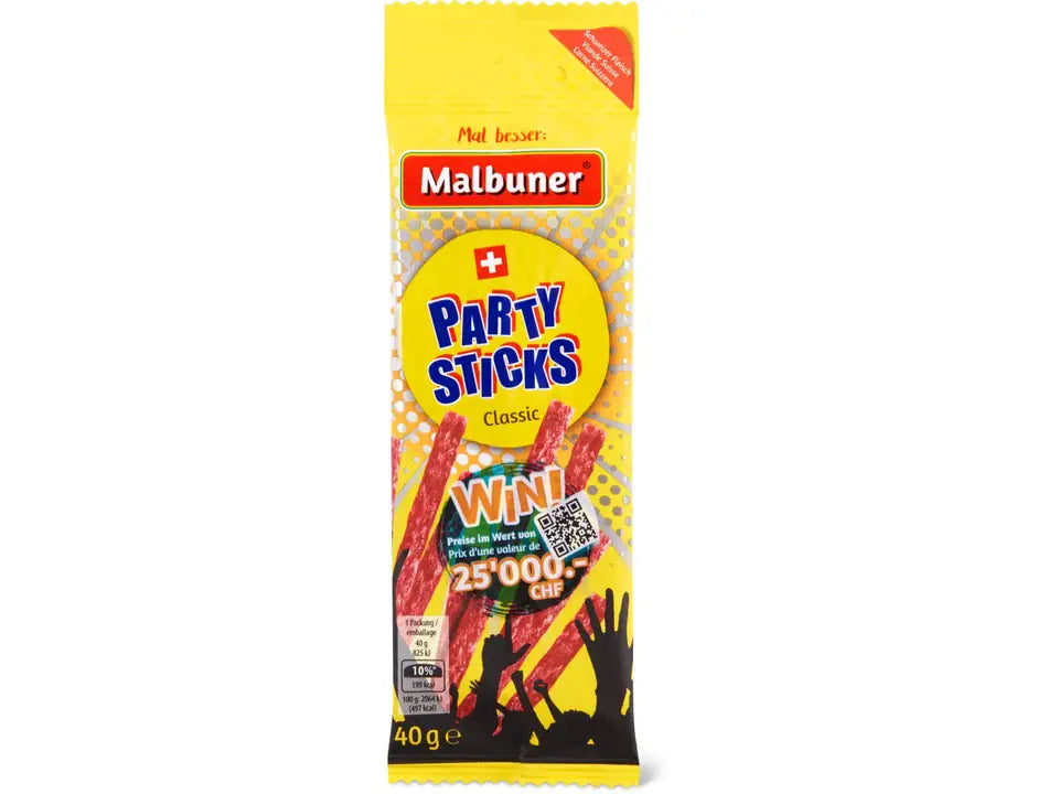 Malbuner · Party Sticks · Classic 40g